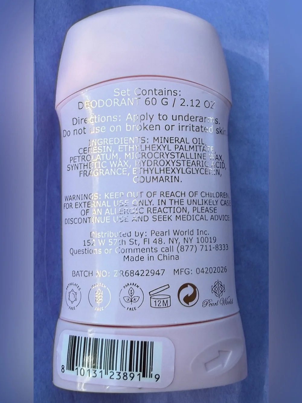 Amber glow Aluminum-Free Deodorant